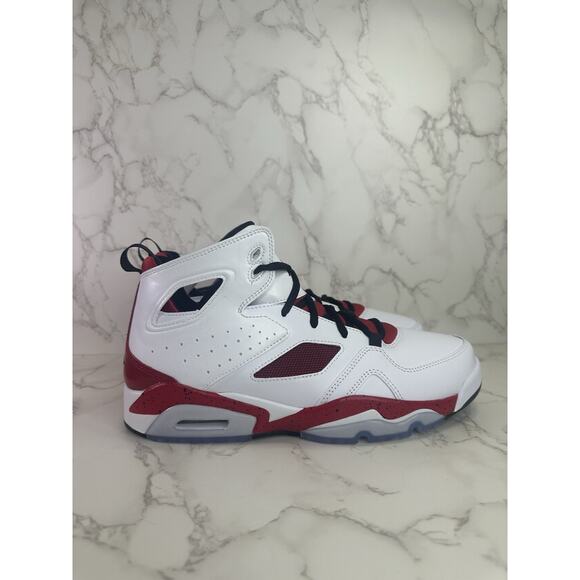 Nike Air Jordan Flight Club 91 White Gym Red Carmine 555475-101 Men\'s Size 10 main image 6